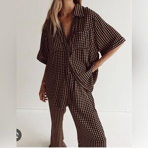 Dissh Checkered Shirt and Pants Set